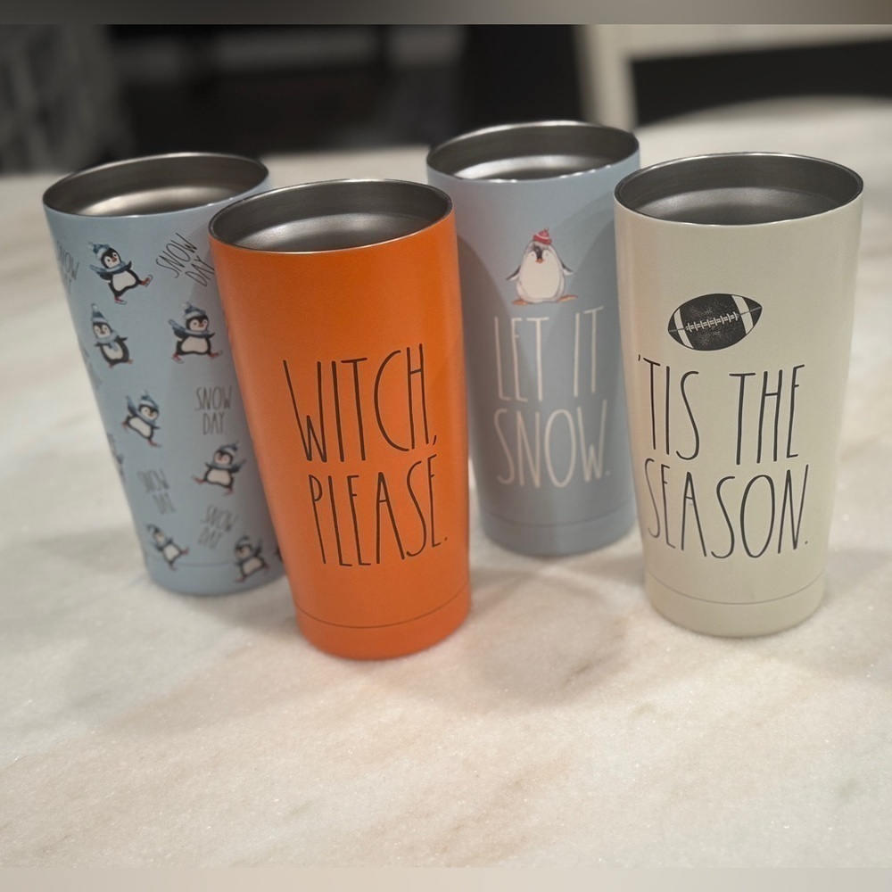 4 Rae Dunn Tumblers 17oz. (Lids NOT included)